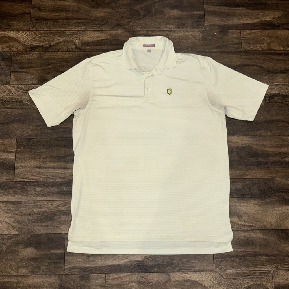 Peter Millar Shirt Summer Comfort Polo Performance Golf Wear Men's Size XL Green